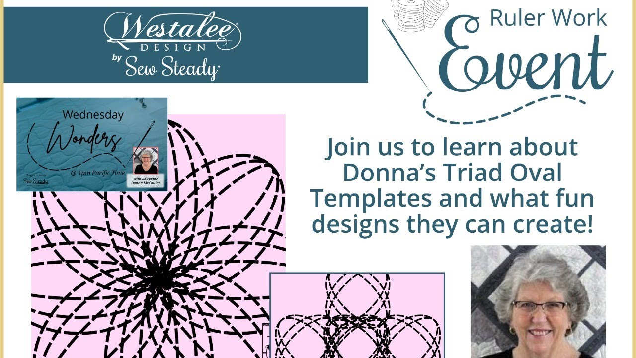 Join Donna McCauley for the Launch of the DMQ Triad Oval Templates