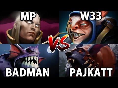 w33 Pajkatt GH-GOD vs MP Badman 7mad [Dota2] Good Job! Team