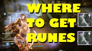 Destiny - "how to get Runes" in the dreadnaught