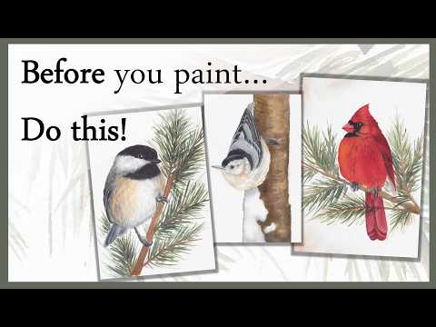 BEFORE You Paint Watercolor Birds — Watch These 5 Tips for Beginners!