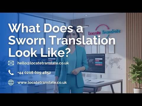 What does a sworn translation look like?