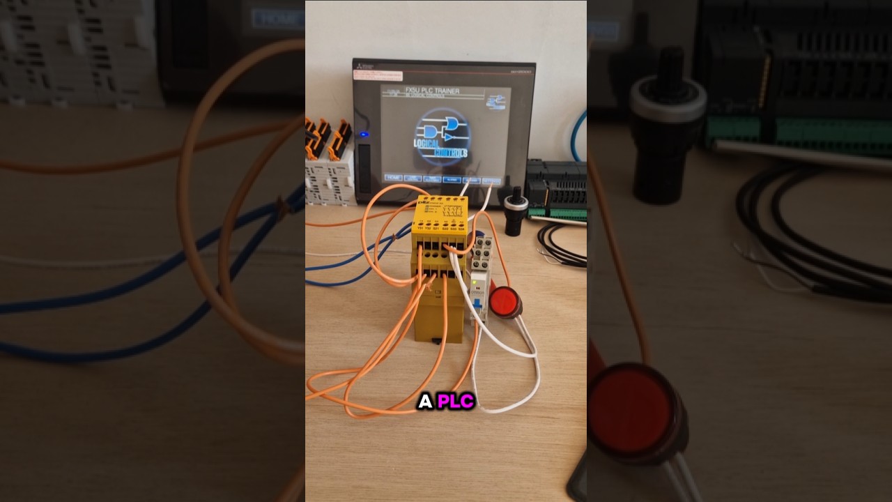 Industrial emergency stop safety relays explained #automation #controls #electricalengineering