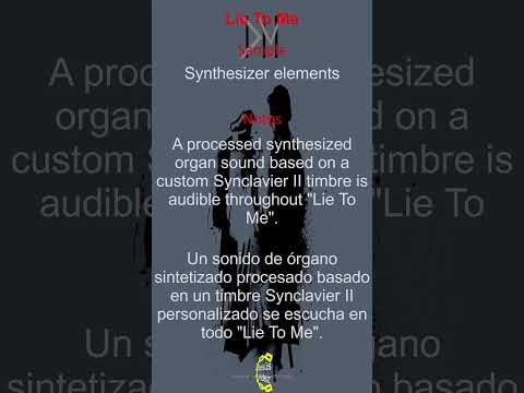 List of Depeche Mode sample sources "Lie To Me" PART-2