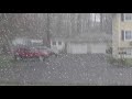 May 9th 2020 Snow Squall Passing Through In Bristol Connecticut