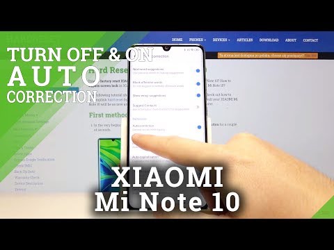 How to Set Autocorrection in XIAOMI Mi Note 10 Pro – On / Off Word Predict