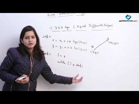 03 Line Drawing Algorithm DDA | Computer graphics