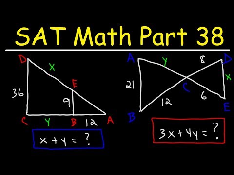 SAT Math Part 38 Similar Triangles and Proportions Membership
