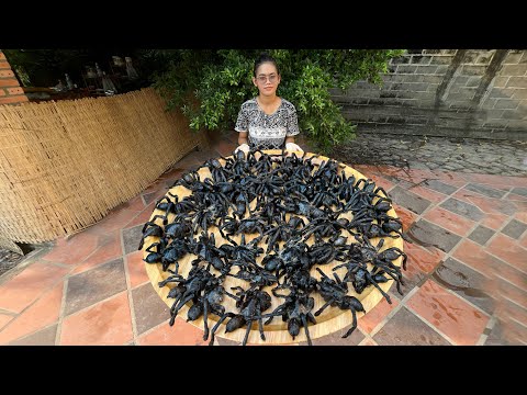 Cooking Tarantula with Unique Style and Delicious Eating | Cooking Special Insects