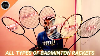 Types of Badminton Rackets you can BUY! Watch this before buying!