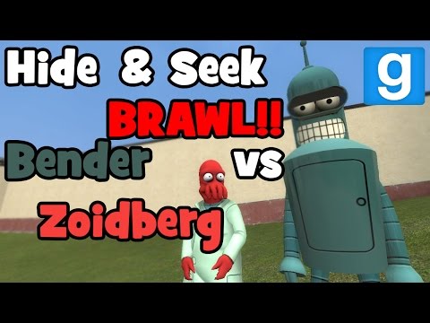 Garry's Mod | Hide and Seek BRAWL! | BENDER vs ZOIDBERG