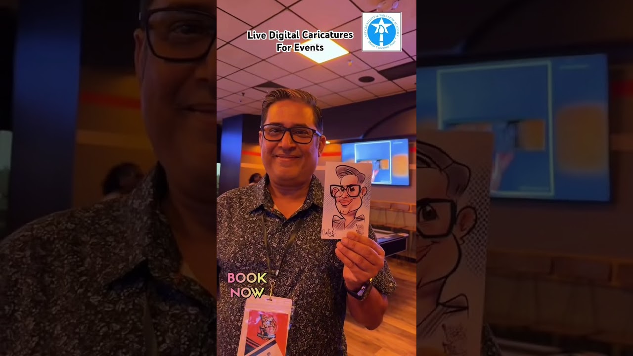 Promotional video thumbnail 8 for Live Caricatures for Florida Events