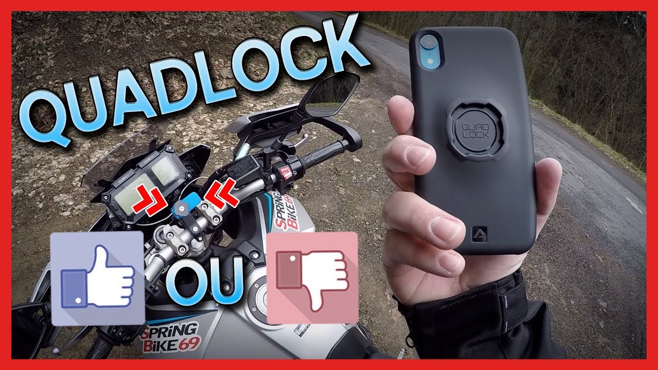 SUPPORT TÉLÉPHONE QUADLOCK - SURCOTÉ OU RÉEL BON PRODUIT 
