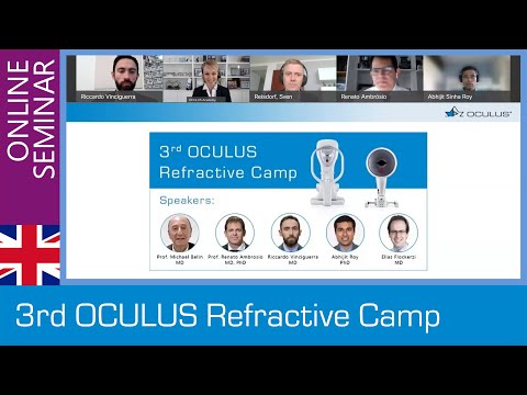 [Online Seminar] 3rd OCULUS Refractive Camp,  26 May 2021