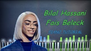 Bilal Hassani - Fais Beleck Piano, Karaoke, Cover, Instrumental