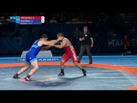 BRONZE FS - 120 kg: Z. KOZONOV (RUS) df. Z. URTASHVILI (GEO) by VPO1, 4-2