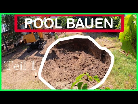 POOL Selber Bauen! Im GARTEN 🪴 Teil 1