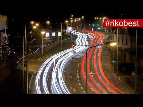 Lichtstreifen von Autos fotografieren - dynamische Lichtspuren  mit Langzeitbelichtung fotografieren