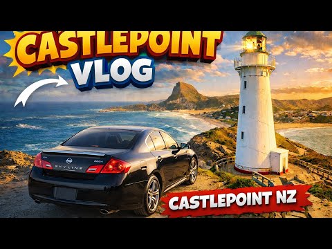 Castlepoint lighthouse, New Zealand