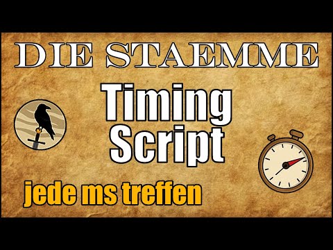 Tribal Wars 2025 | Mastering millisecond timings with the timing script