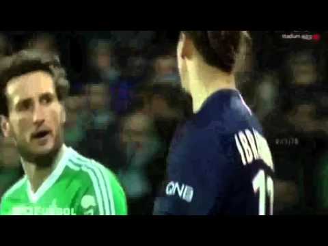 Zlatan Ibrahimovic asks St Etienne defender Baysse - Who Are You- - PSG vs St Etienne.mp4