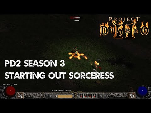 Project Diablo 2 [PD2] - Season 3 Starting Out Sorceress!