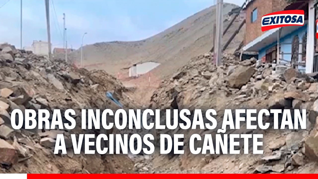 🔴🔵 Vecinos de Cañete perjudicados por obras inconclusas del Gobierno Regional de Lima