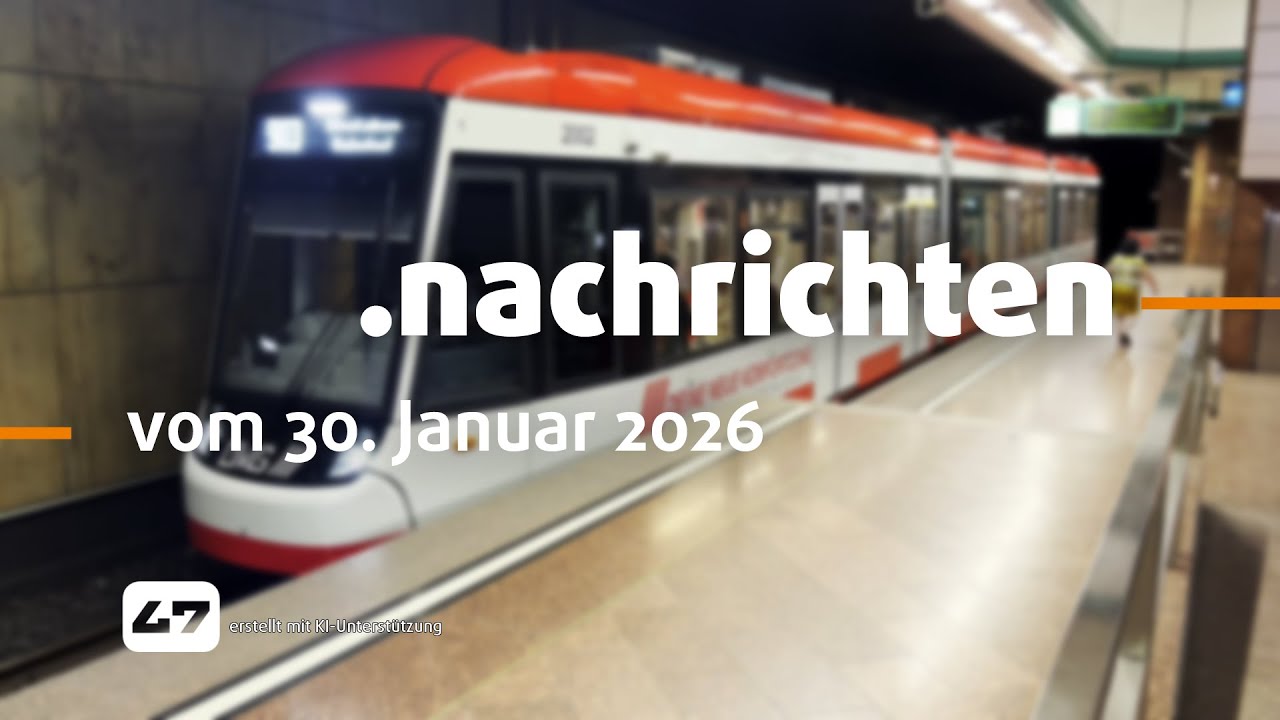 STUDIO 47 .nachrichten | 30.01.2026 | DVG WIRD BESTREIKT: BUSSE UND BAHNEN STEHEN MONTAG STILL