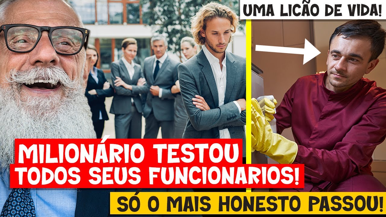 Milionário TESTOU todos os seus funcionários - SÓ O MAIS HONESTO Passou no teste.