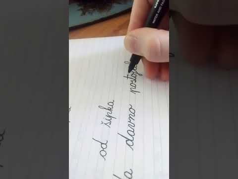 Vježba pisanih slova (c, č, ć)