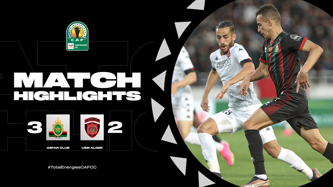 CAF Confederation Cup | Quart de finale retour : ASFAR CLUB 3-2 USM Alger
