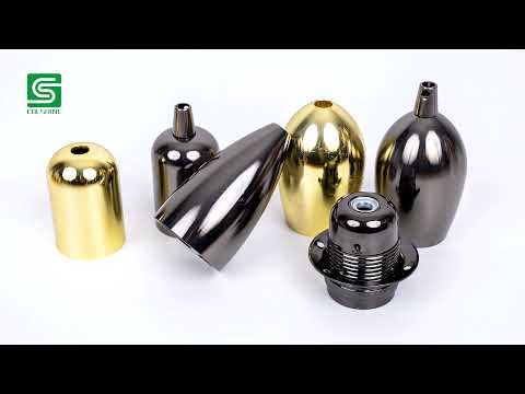Vintage metal lamp holder