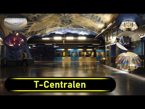 Metro | Tunnelbana Station T-Centralen - Stockholm 🇸🇪 - Walkthrough 🚶