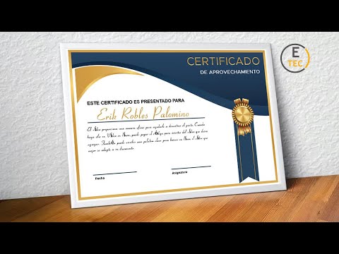 Diseño de certificado Dorado Premium en Word