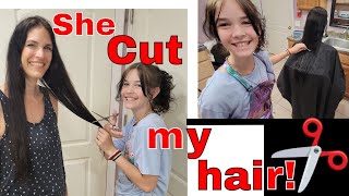 Unbelievable: My 12-year-old cut and styled my hair!