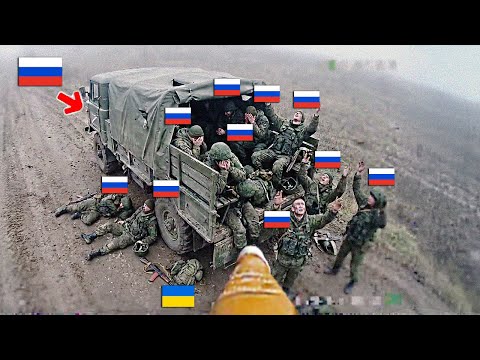 Ukrainian Azov FPV Caught a Truck Full of Russian Troops in the Kill Zone!
