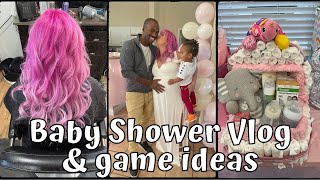 Baby Shower Vlog and Games Ideas 2022 (black and white couple celebrate new mixed baby girl)