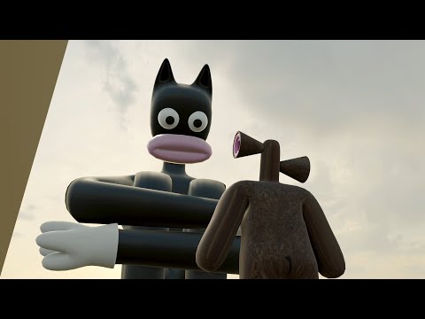 Siren Head made friends with Cartoon Cat