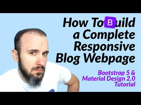 Blog with Bootstrap 5 & Material Design 2.0 (MDB 5 tutorial)
