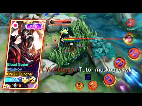 UPDATE TERBARU CARA MENGGUNAKAN MOSKOV BIAR SAKIT 2022 | GAMEPLAY TOP GLOBAL MOSKOV SOLO RANK - MLBB