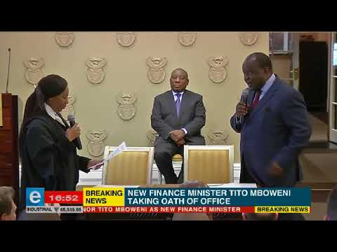 Tito Mboweni replaces Nhlanhla Nene as finance minister