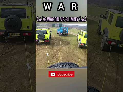 tug of war with cars g wagon vs 3jimnys😳😳||#car #yt #shortsfeed
