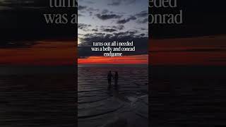 we needed this🙂‍↕️ #teamconrad #tsitp #conradfisher #thesummeriturnedpretty #pov #ship