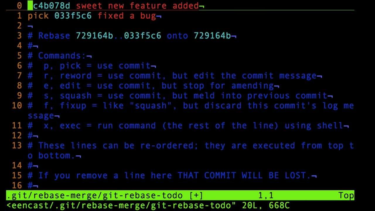 Rewriting Commit Messages in Git