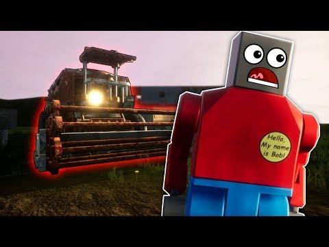 We Got Chased By a Haunted Ghost Harvester Through Lego City! - Brick Rigs Multiplayer Gameplay