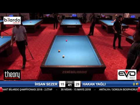 İHSAN SEZER & HAKAN YAĞLI Bilardo Maçı - 2018 ERKEKLER 2.ETAP-2.Ön Ön Eleme