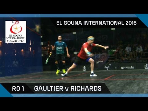 Squash: Gaultier v Richards - El Gouna International 2016 - RD 1 Highlights