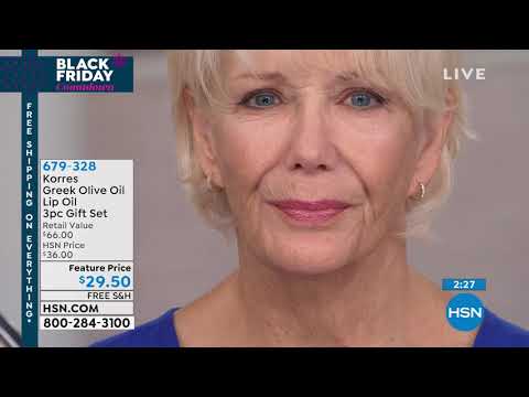 Korres Greek Olive Oil Lip Oil 3piece Gift Set