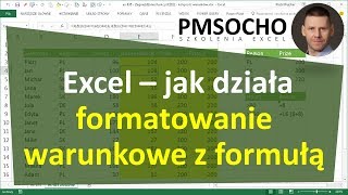 Excel - Jak działa formatowanie warunkowe z formułą - 3 przykłady [odc.846]