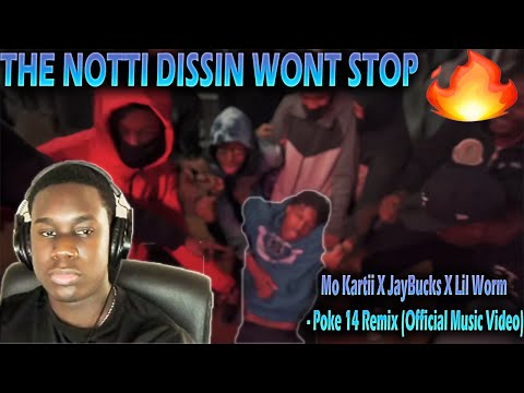THE NOTTI DISSIN WONT STOP 🔥 WaviJus Reacts To - Mo Kartii X JayBucks X Lil Worm - Poke 14 Remix