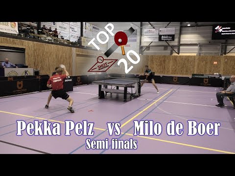 Pekka Pelz vs Milo de Boer semi finals top 20 international tournament Wageningen